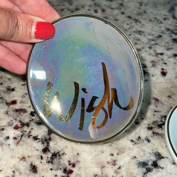 Trinket Jewelry Dish Set of 4 approx. 3” round - Picture 4 of 7